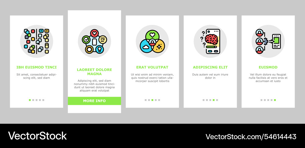 Ui ux digital develop code app onboarding icons Ui ux digital develop code app onboarding icons vector image