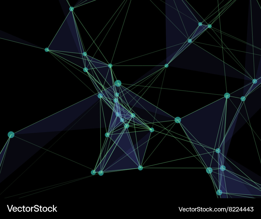 Virtual abstract background with particle Vector Image