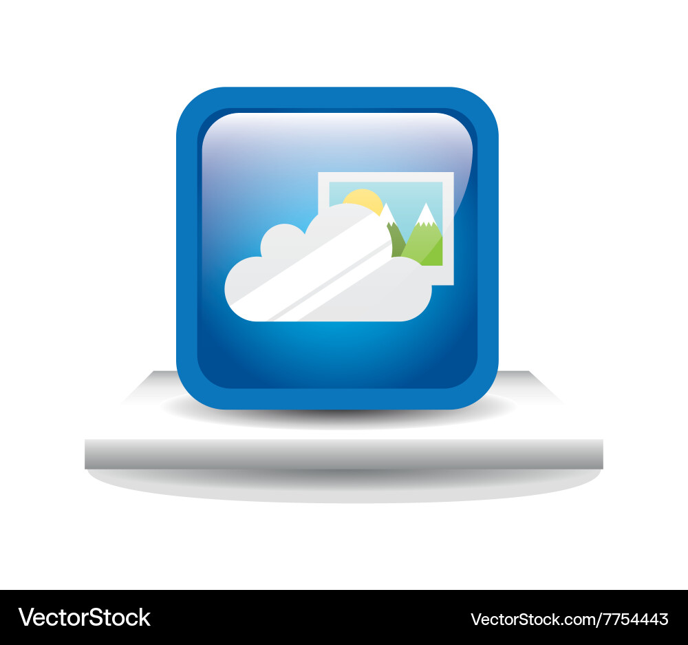 Web hosting design vector image