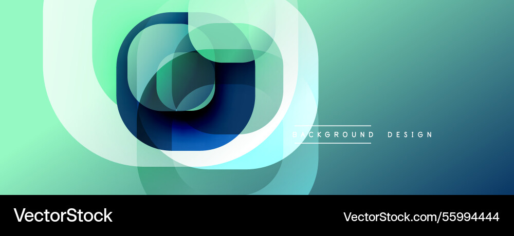 Abstract background with layered translucent vector image