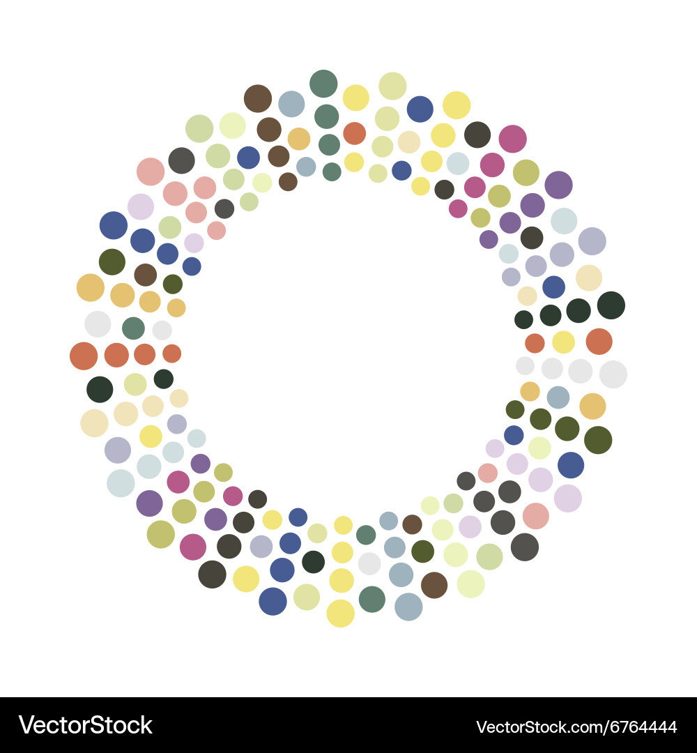Abstract colorful circle design element Vector Image