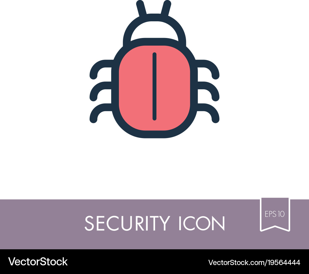 Bug Icon - Software Error vector image