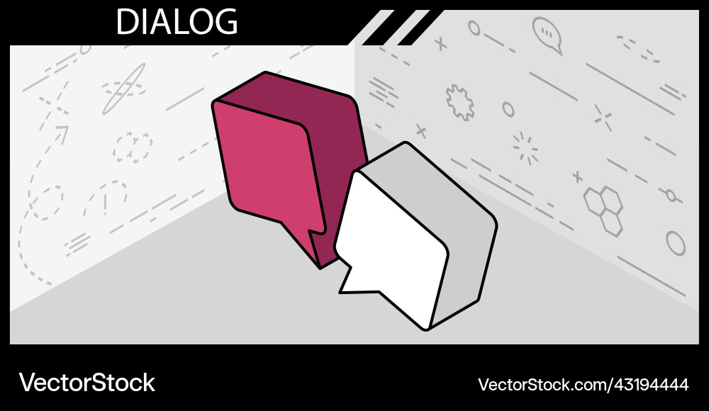 Dialog isometric design icon web 3d colorful Dialog isometric design icon web 3d colorful vector image
