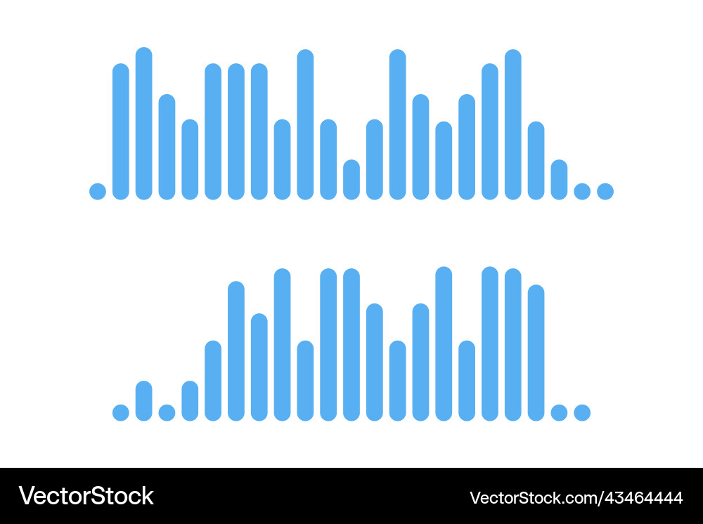 Recording of audio message template ui element Vector Image