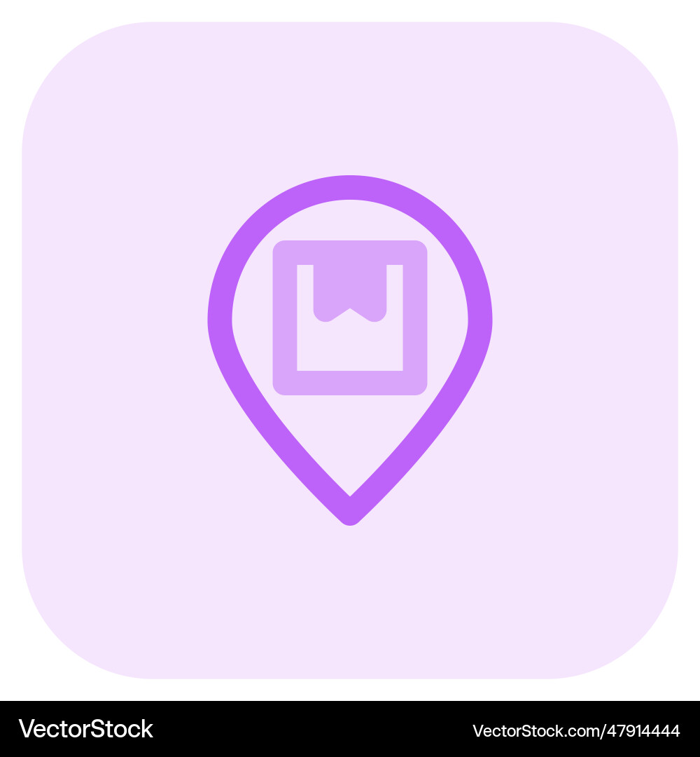 Tracking system for locating the package vector image