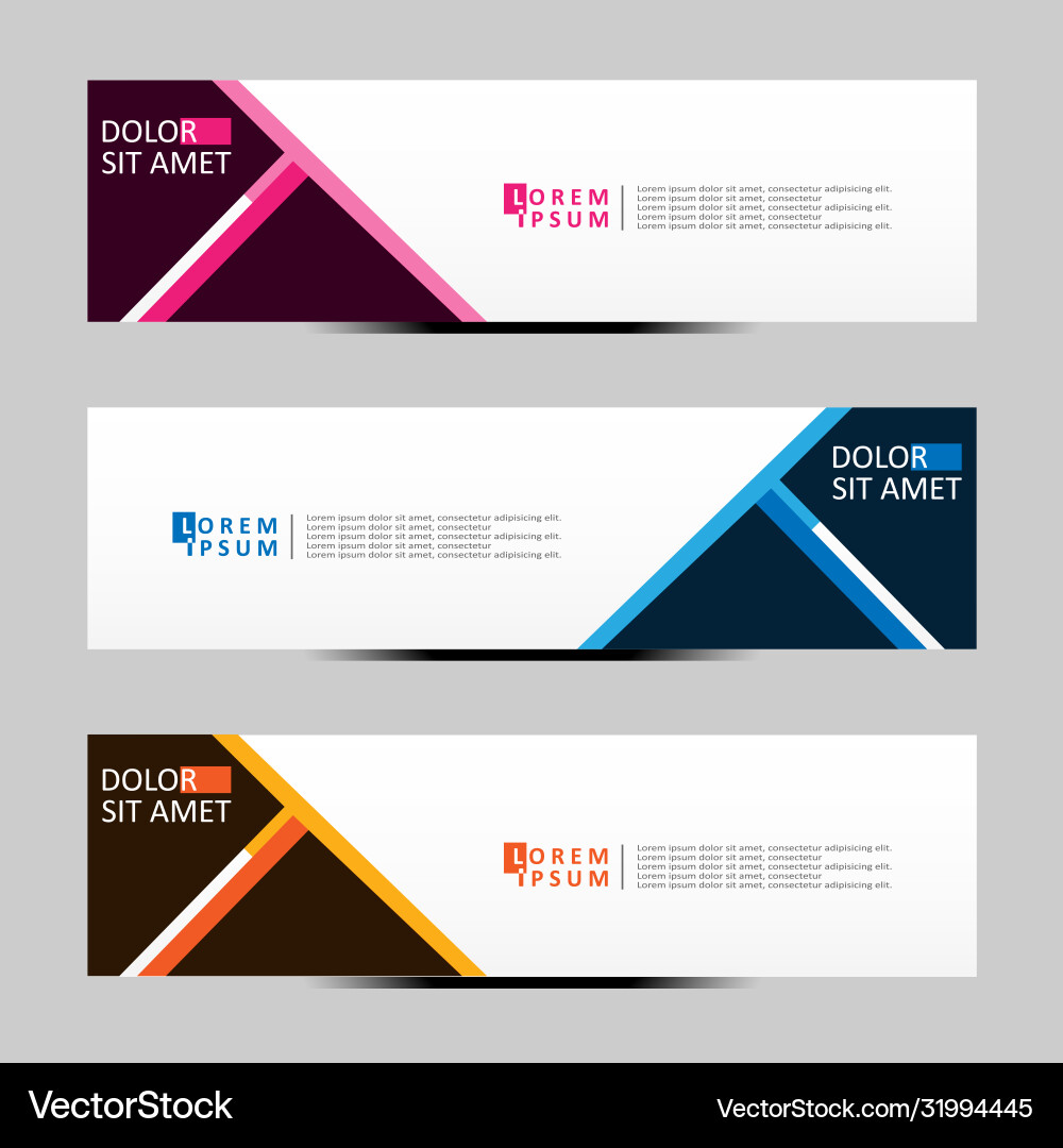 Abstract design banner web template Abstract design banner web template vector image