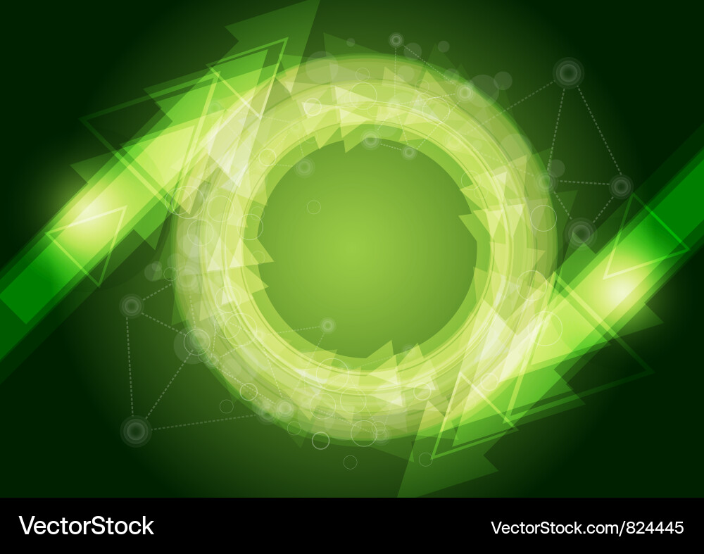 Abstract Green Network Background Vector Image