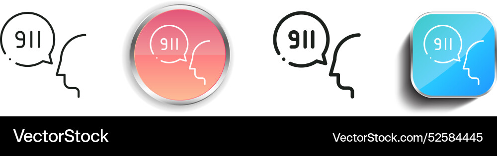 Call icon thin linear regular and button style Call icon thin linear regular and button style Vector Image