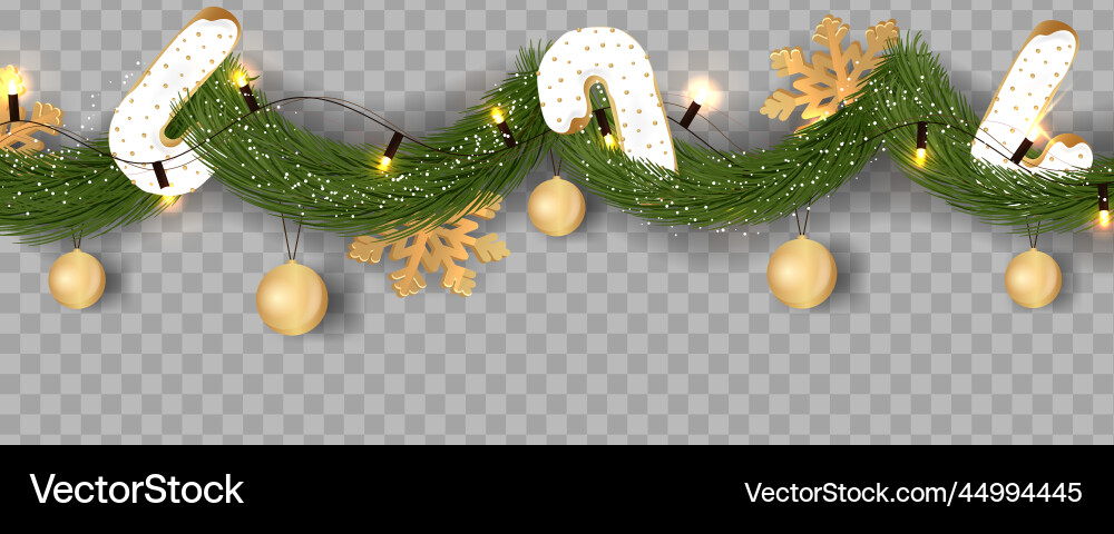 Christmas garland Christmas garland vector image