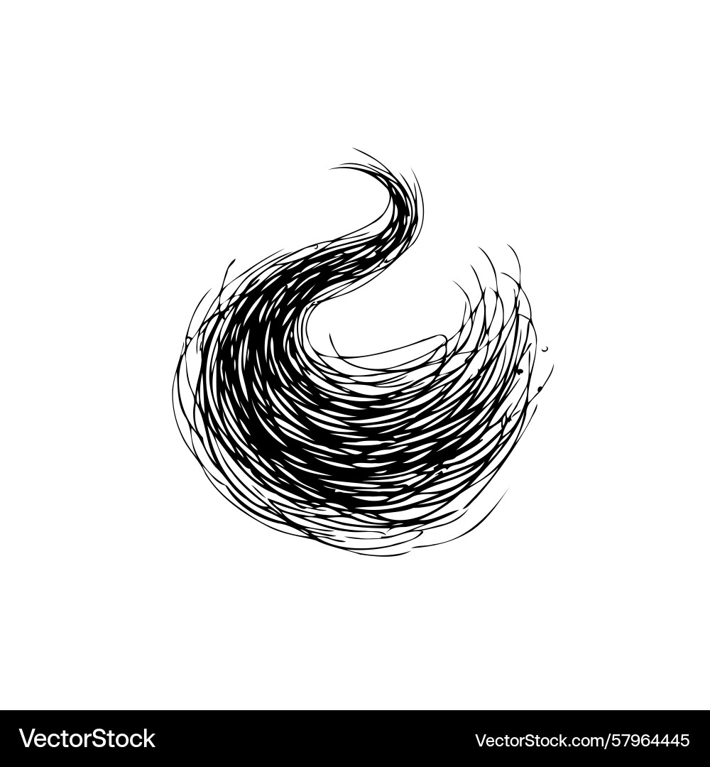 Dynamic Swirl of Abstract Lines Vector Image