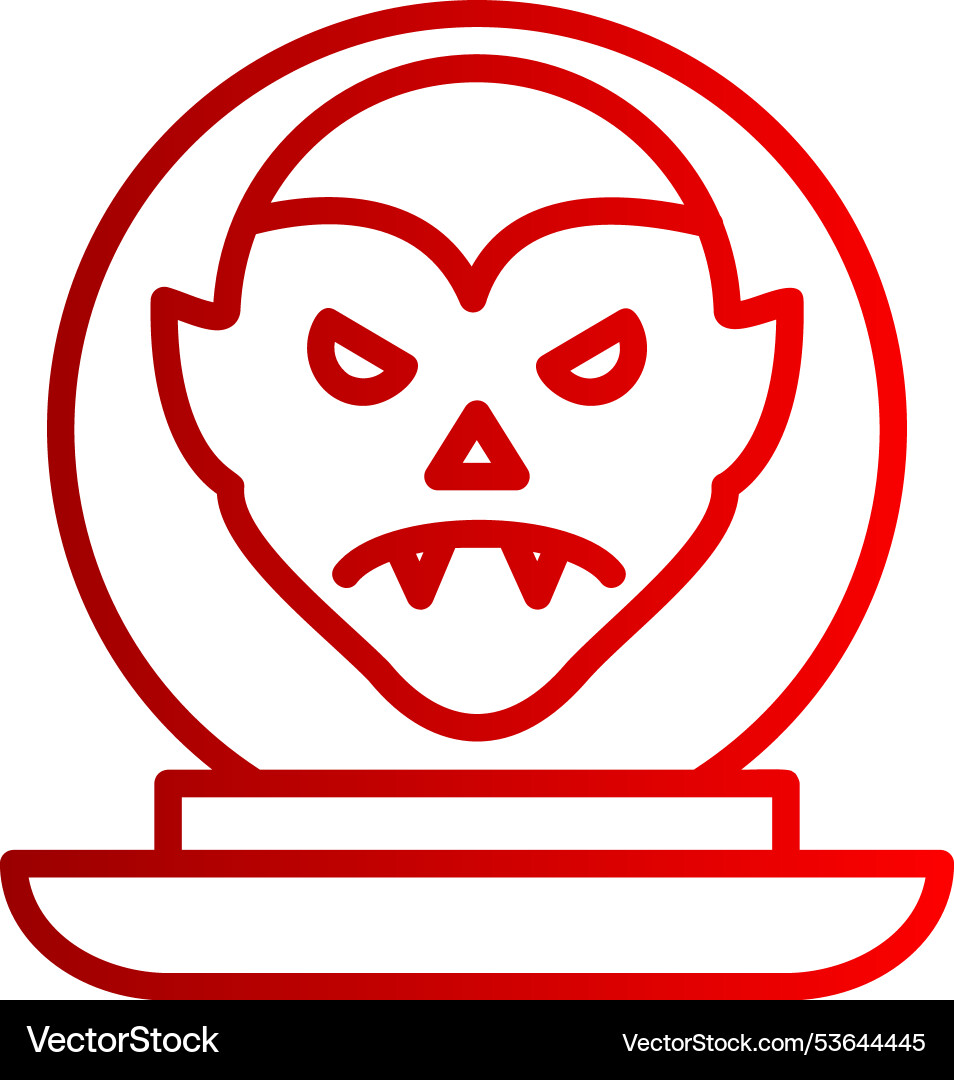 Ectoplasm line gradient icon Vector Image