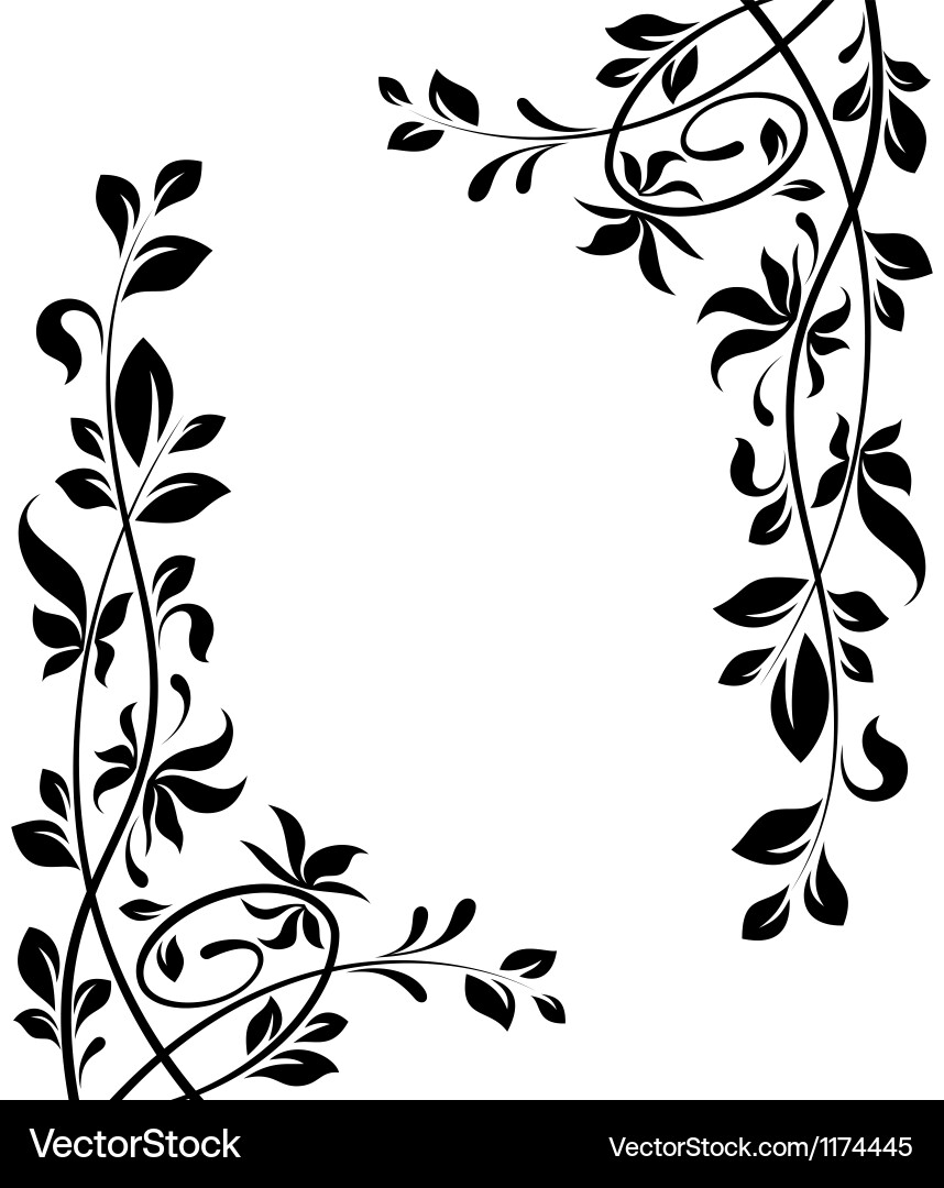 Floral decorations Royalty Free Vector Image - VectorStock