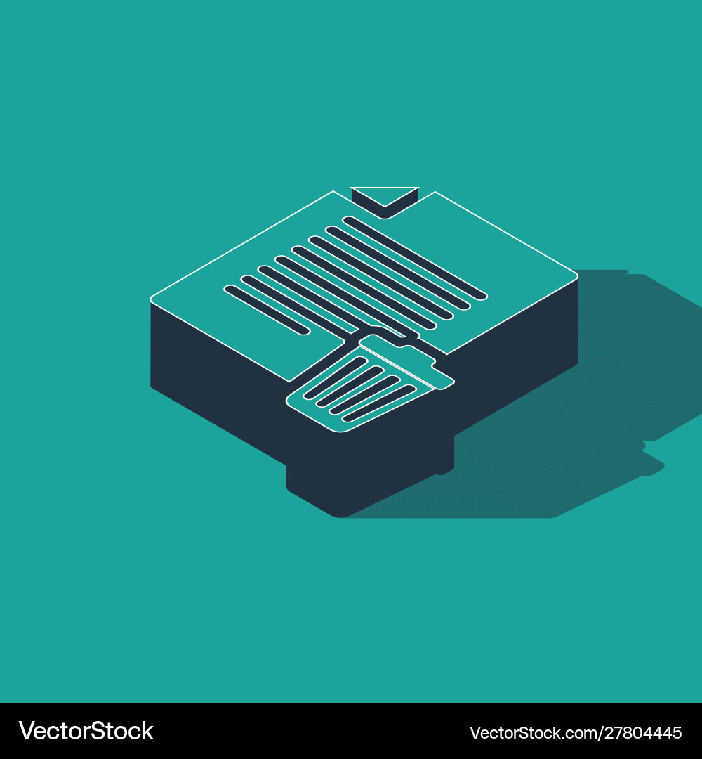 Isometric delete file document icon isolated Isometric delete file document icon isolated vector image