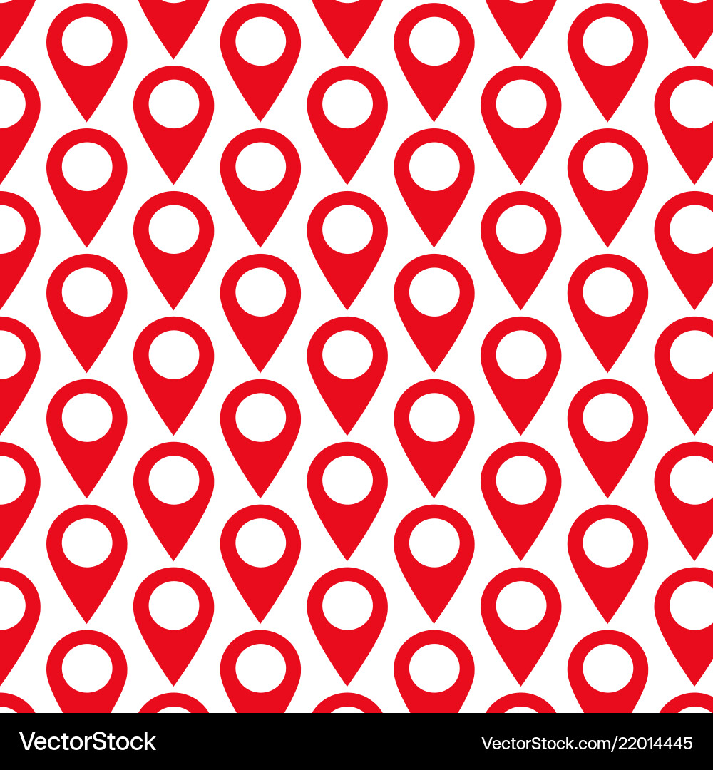 Pattern background gps location map pointer icon Vector Image