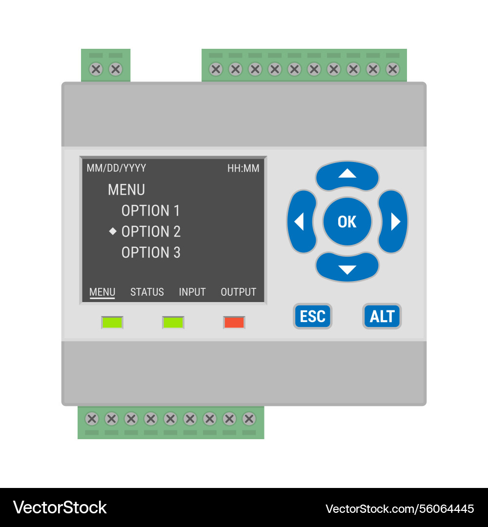 Programmable logic controller Programmable logic controller vector image