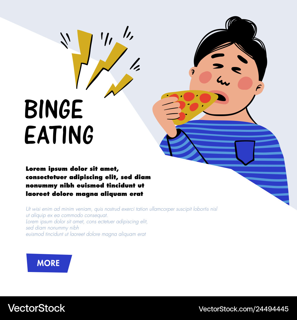 Psychologie binge essen frau charakter Psychologie binge essen frau charakter vektorbild