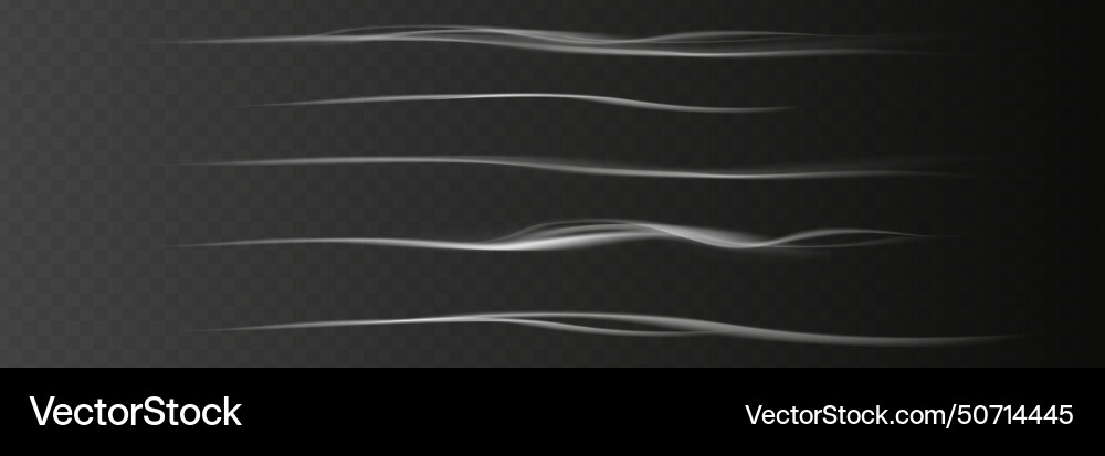 Smoke collection white isolated cigarette Vector Image