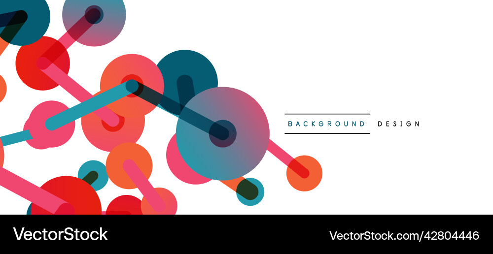 Abstract background round dots connected by lines Abstract background round dots connected by lines Vector Image