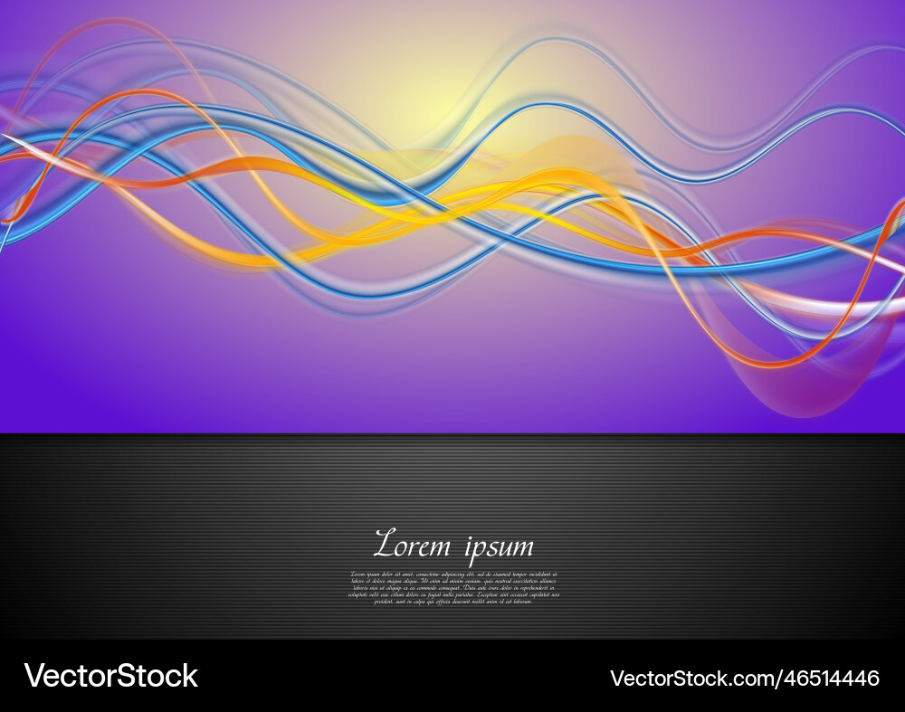 Abstract Colorful Wave Background vector image