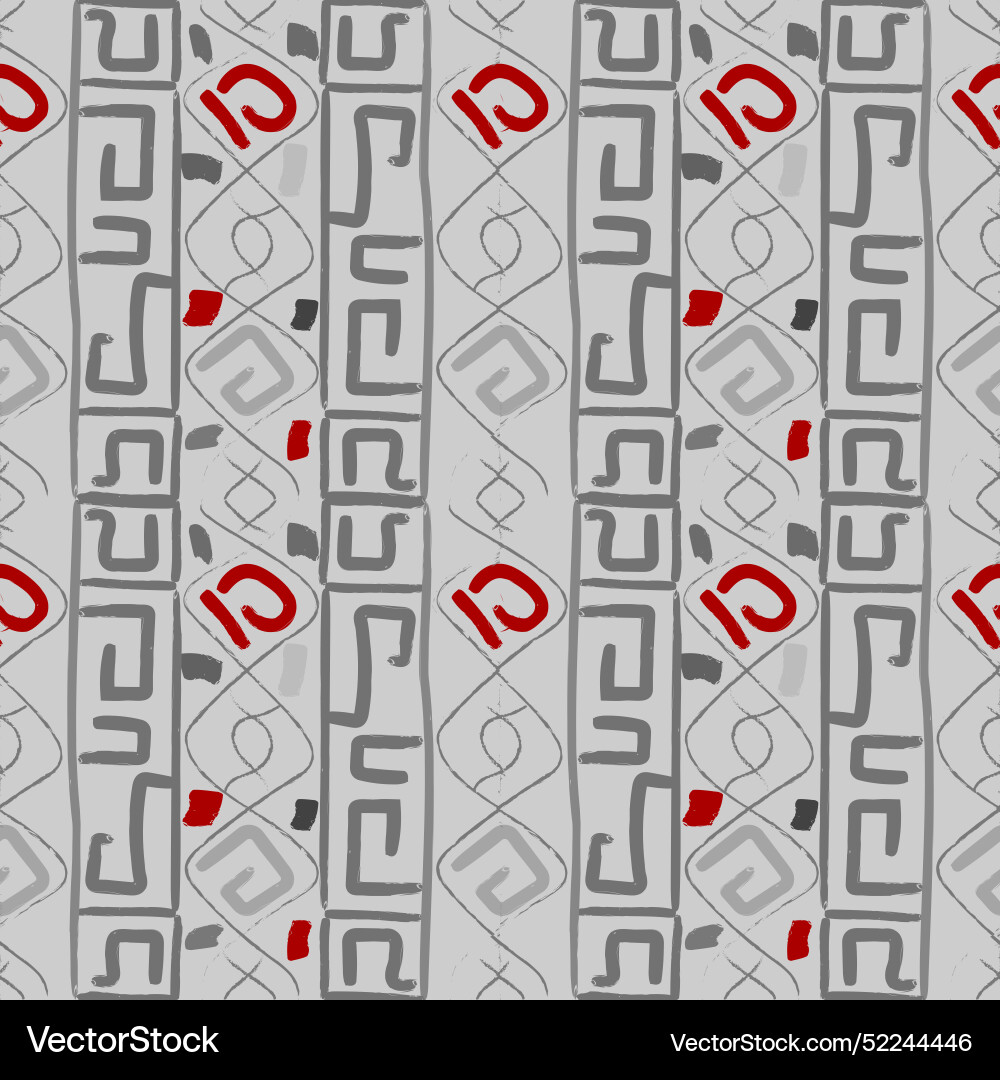 Abstract geometric seamless pattern with color vector image