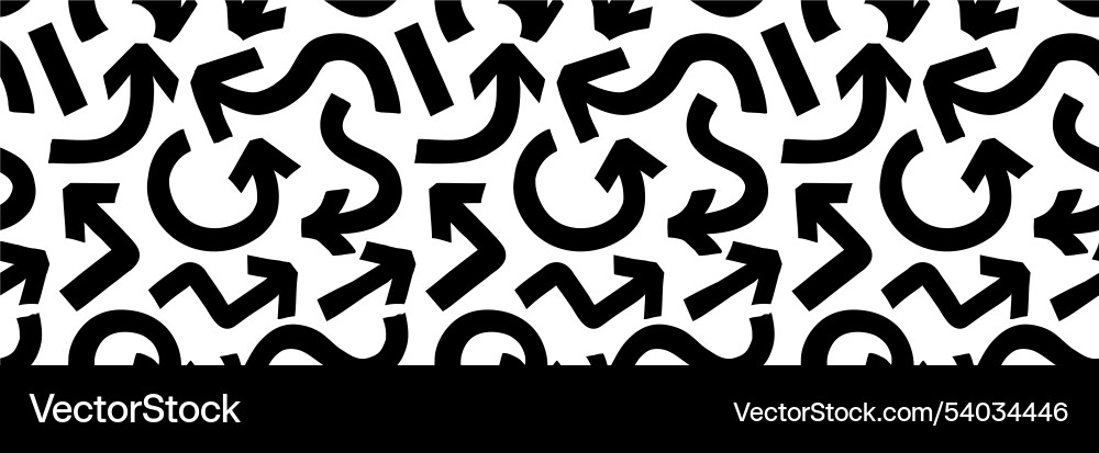 Arrow pattern marker bold style black color Arrow pattern marker bold style black color Vector Image