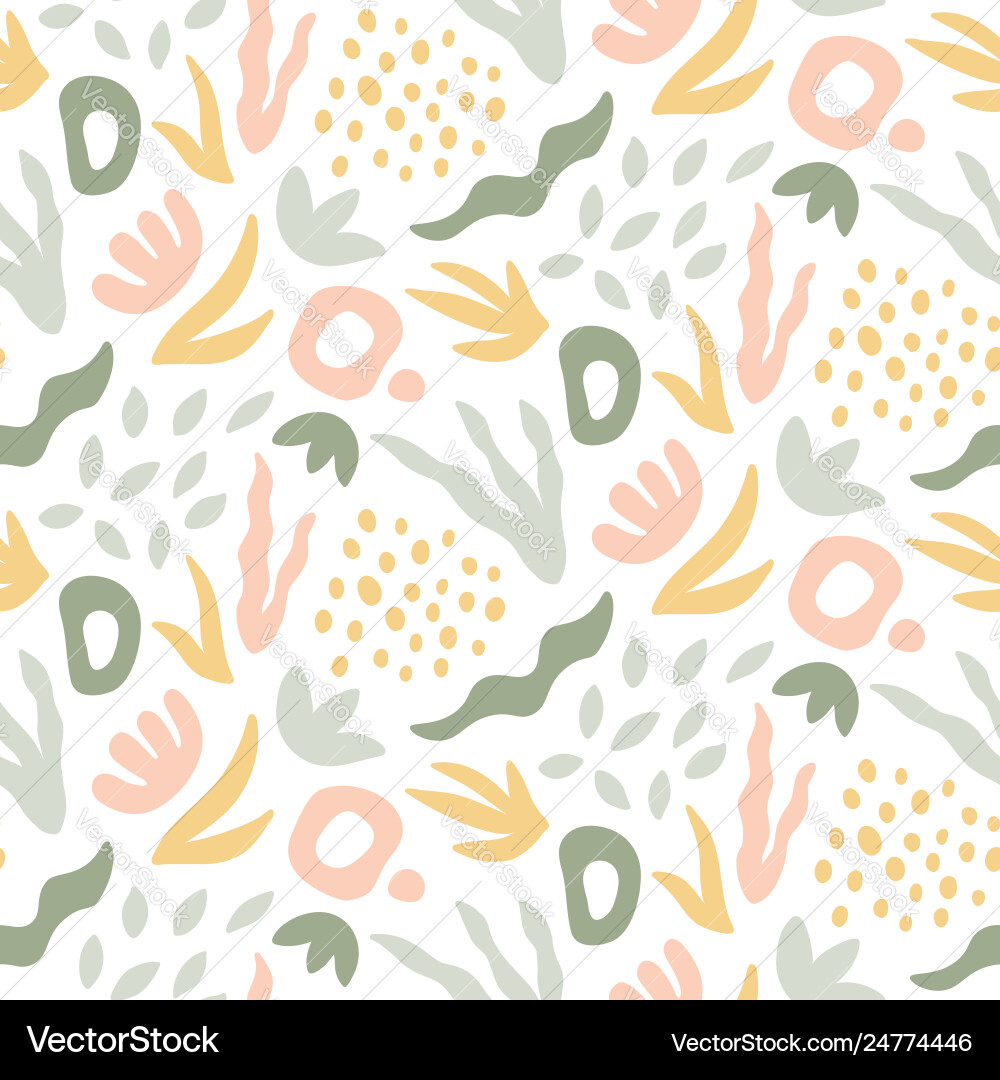 Botanical Leaf Pattern Vector Image