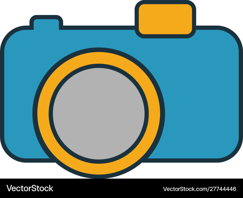 Camera icon simple element from travel icons Camera icon simple element from travel icons vector image