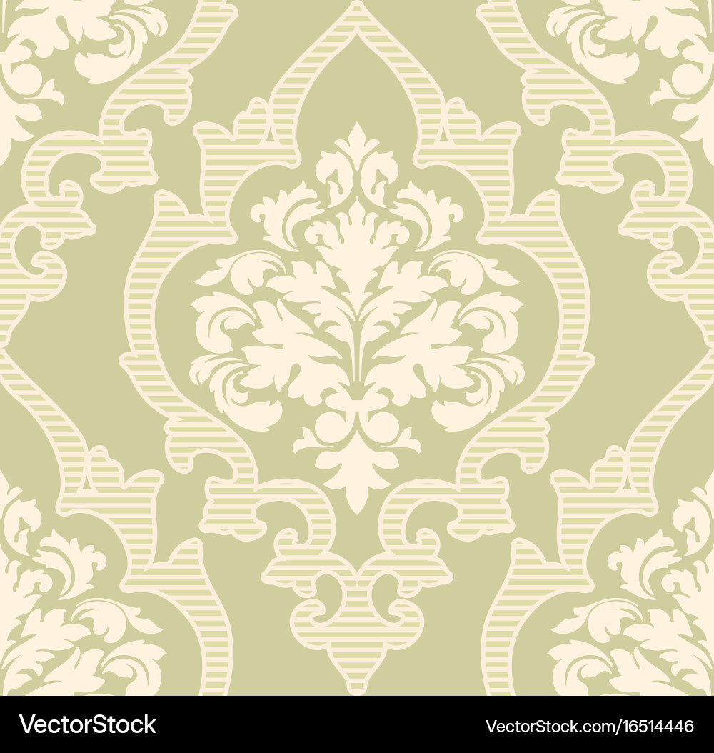 Damask seamless pattern element classical Vector Image