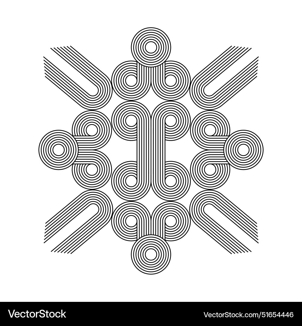 Geometric striped pattern abstract linear boho Geometric striped pattern abstract linear boho vector image