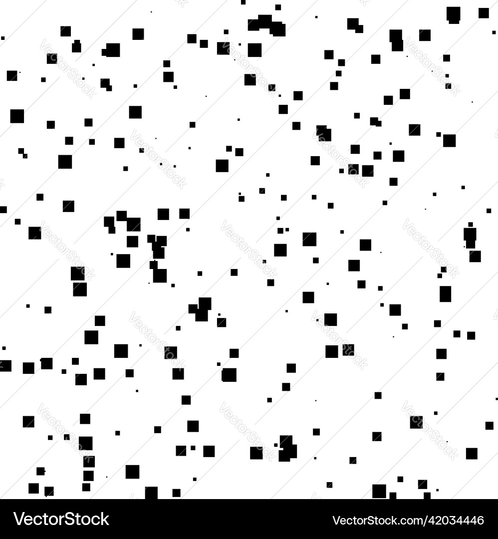 Random gestreute Quadrate Muster Textur Element vektorbild