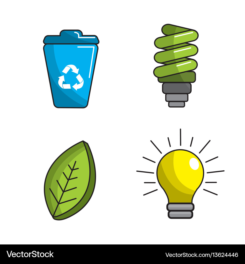 Reduce reuse and recycle icon vector image