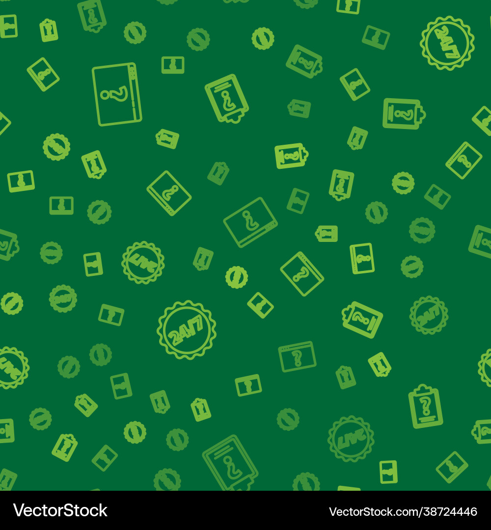 Set line browser with question mark clock 24 Set line browser with question mark clock 24 vector image