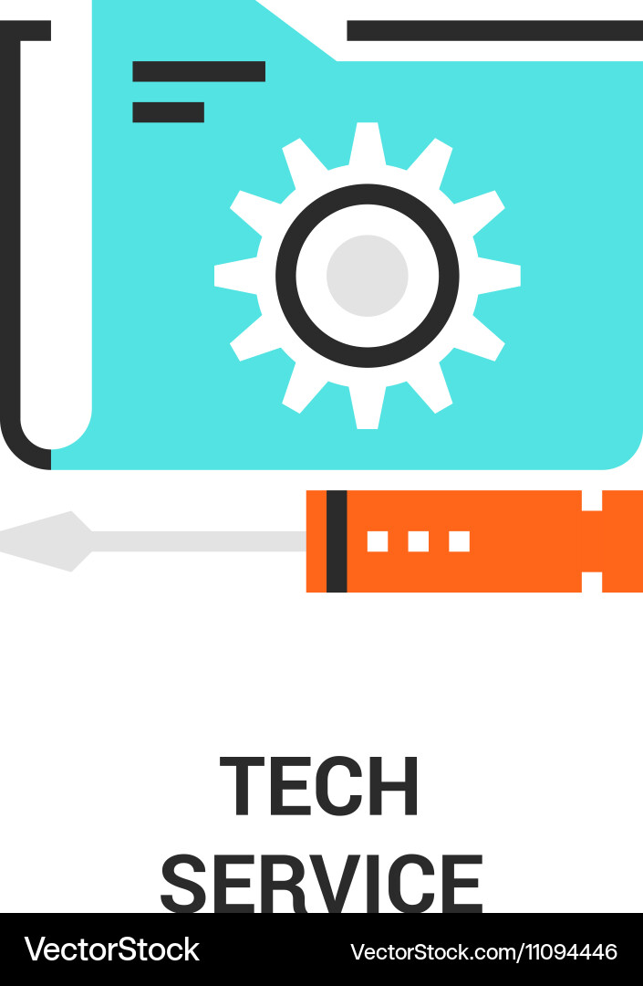 Tech service icon Vector Image