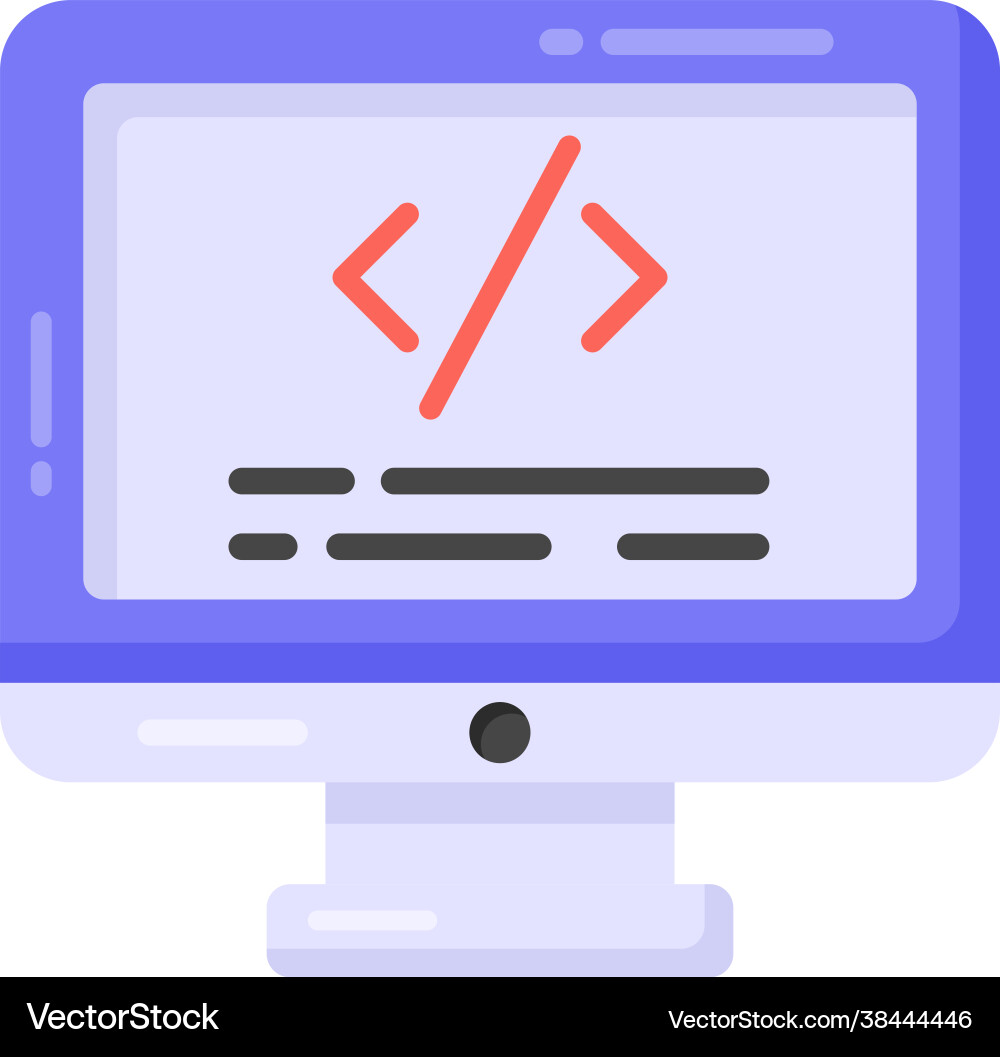 Web programming vector image