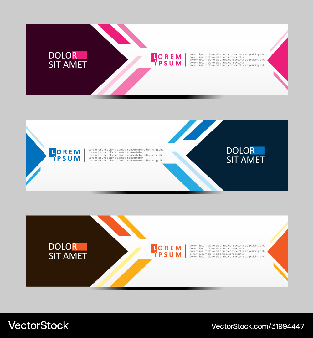 Abstract design banner web template Abstract design banner web template vector image