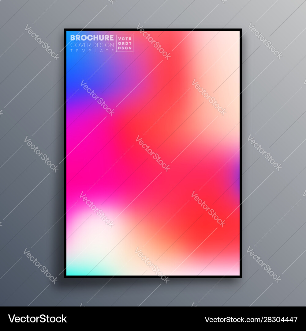 Abstract poster design with colorful gradient Abstract poster design with colorful gradient vector image