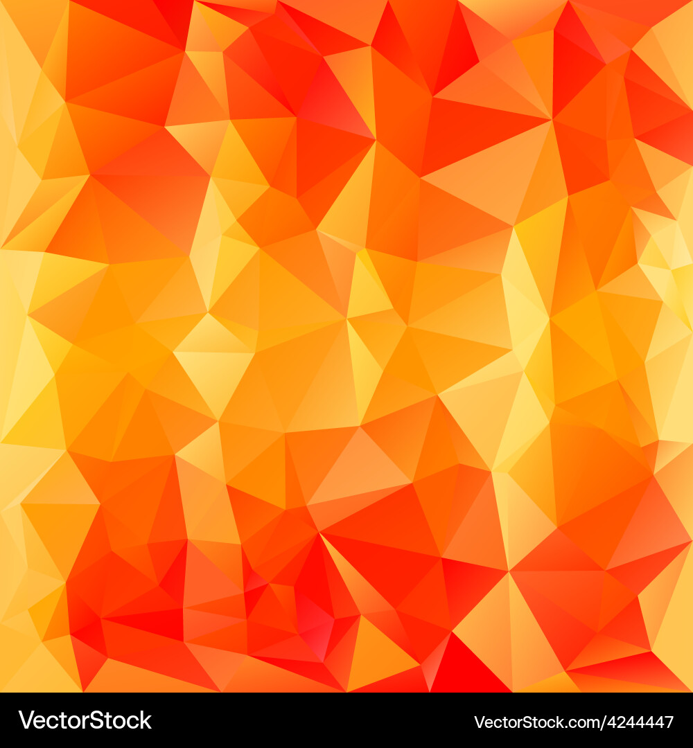 Dynamic Orange Triangular Pattern vector image