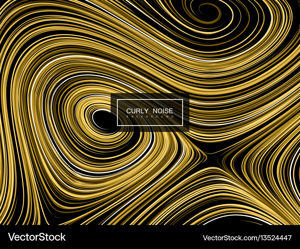 Golden Swirl Abstract Background vector image
