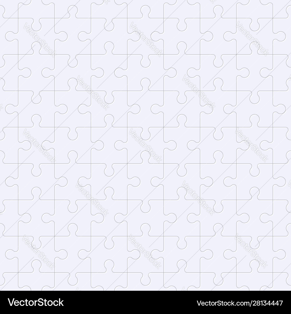 Jigsaw Puzzle Tile Pattern vector image