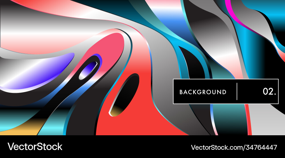 Liquid color background design fluid gradient Vector Image