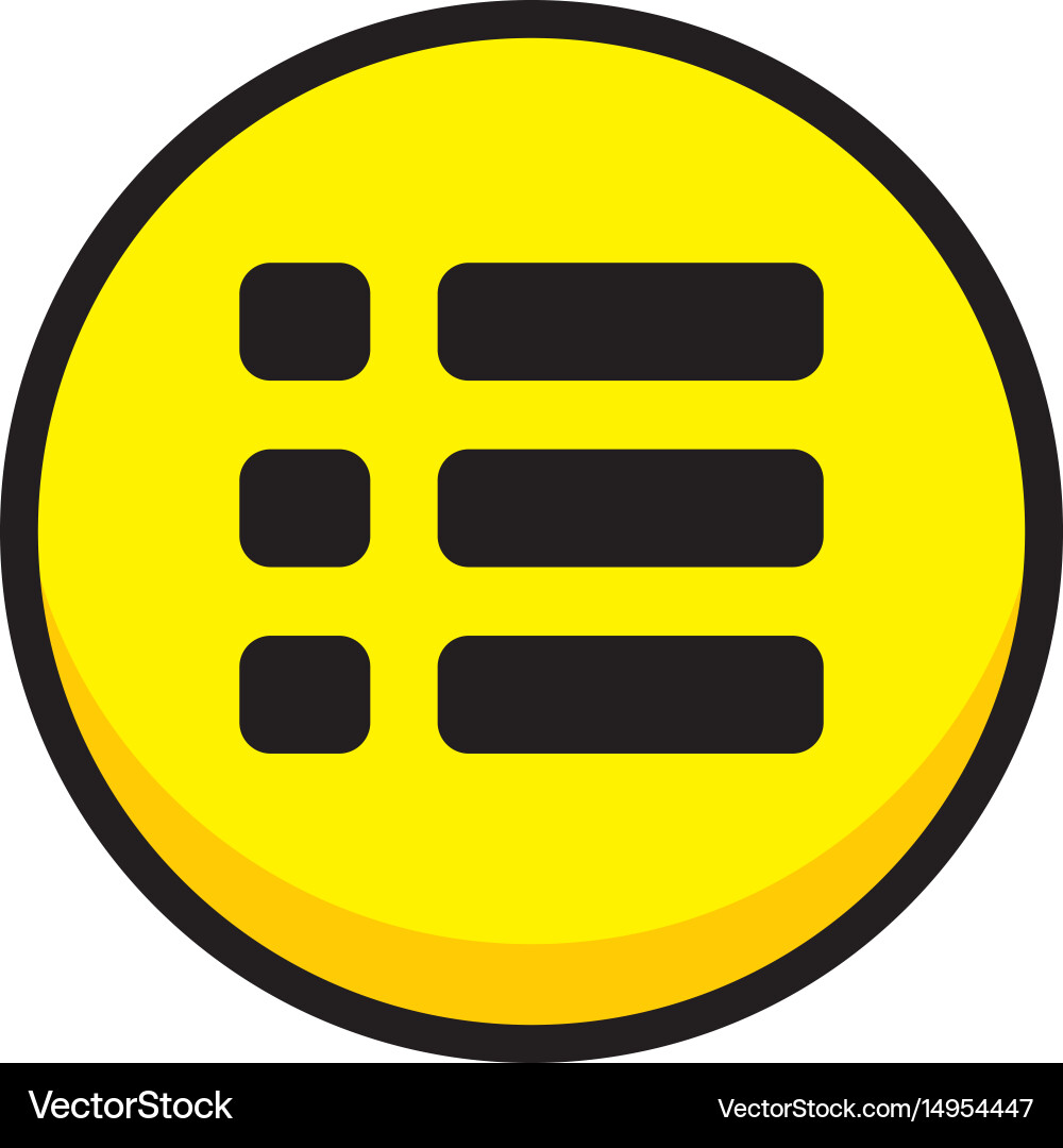 Menu video game asset icon button layer art vector image