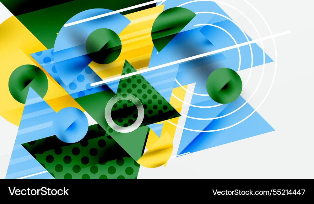 Modern abstract design with overlapping Vector Image