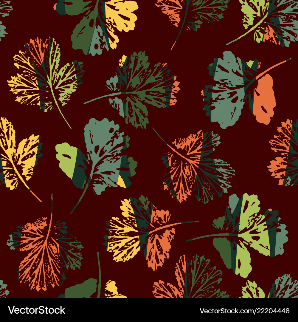 Abstract seamless pattern with leaves Abstract seamless pattern with leaves Vector Image