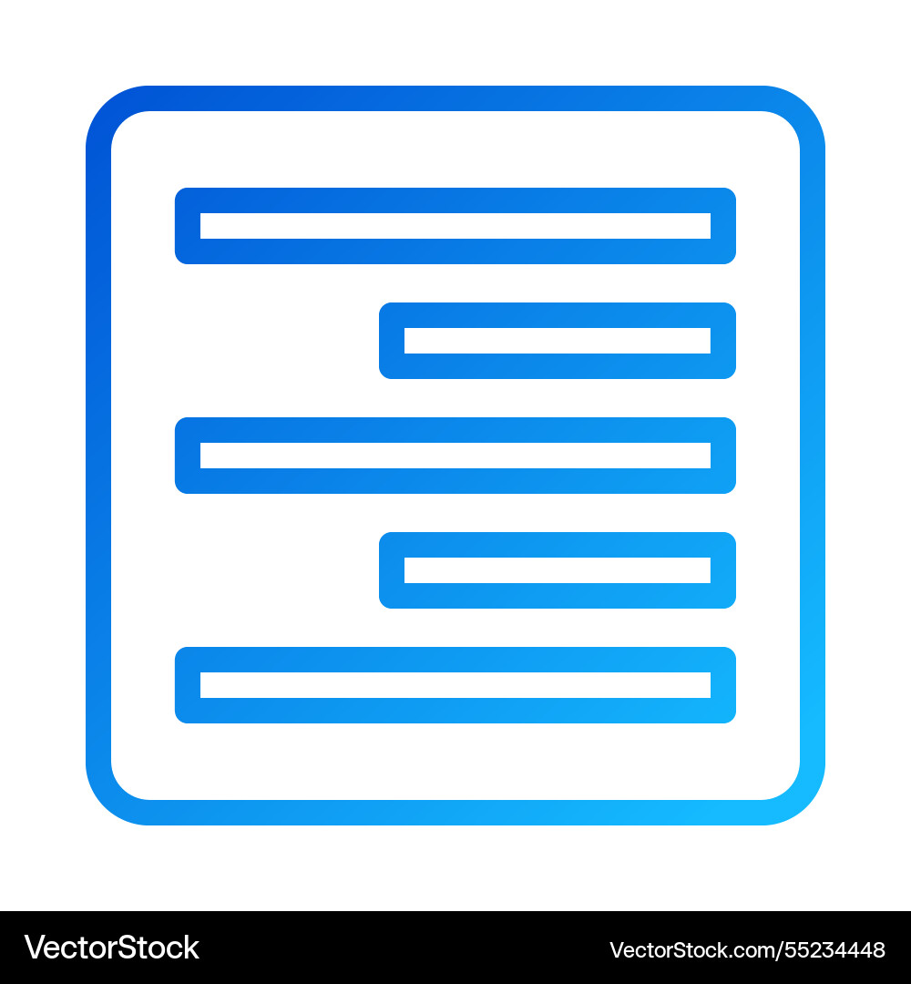 Blue gradient icon layout with lines and rectangle Blue gradient icon layout with lines and rectangle vector image