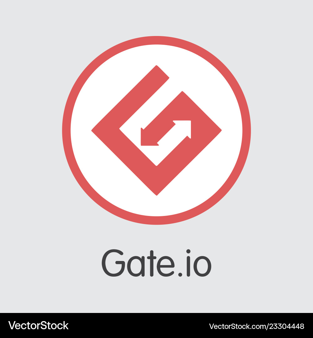 Exchange - gateio the crypto coins – Royalty-Free Vector | VectorStock