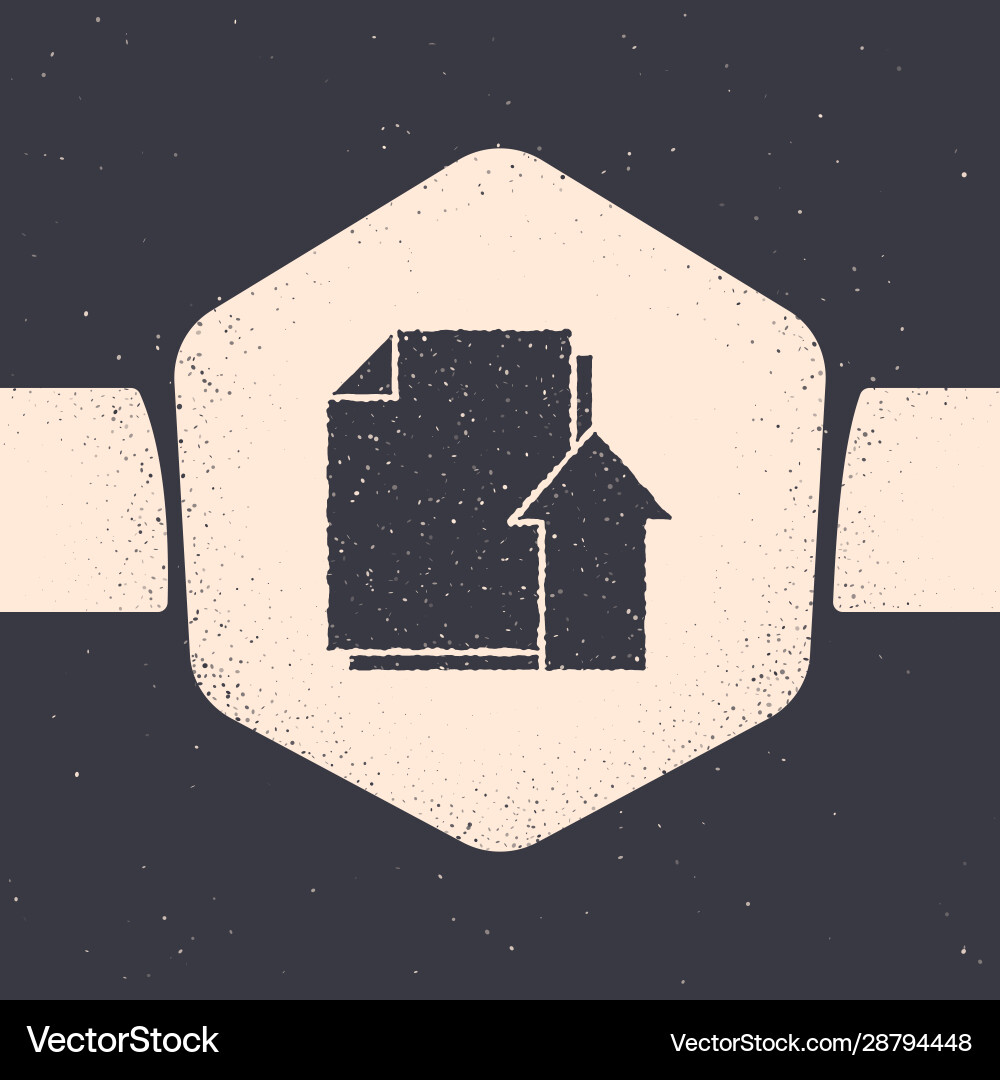 Grunge upload file document icon isolated on grey Grunge upload file document icon isolated on grey vector image