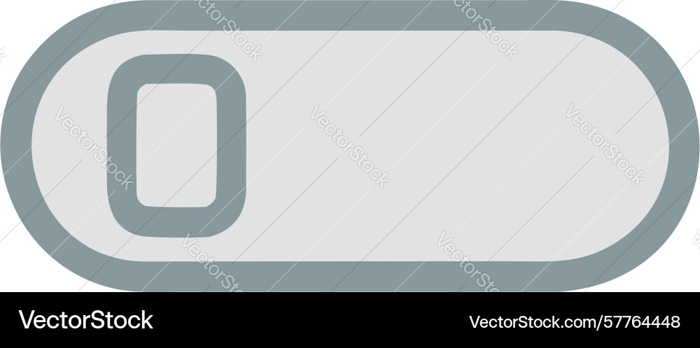 Horizontale Kippschalter-Symbol für uiux control vektorbild