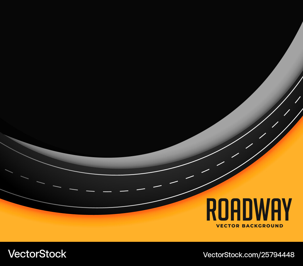 Roadway Background with Text Space vector image