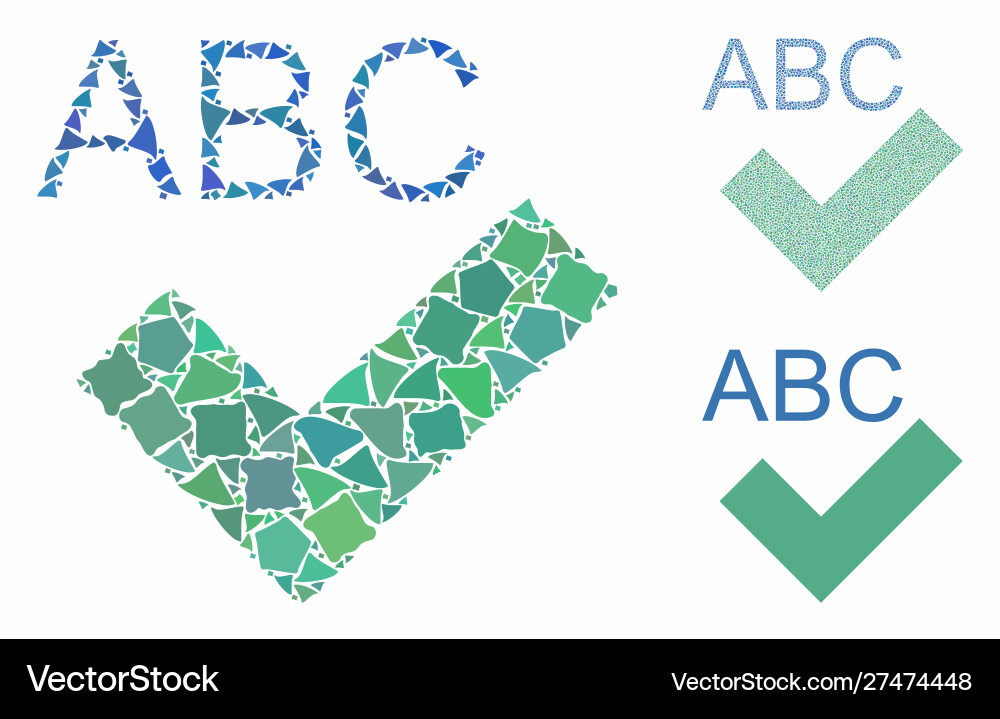 Spell checking composition icon raggy items Spell checking composition icon raggy items vector image