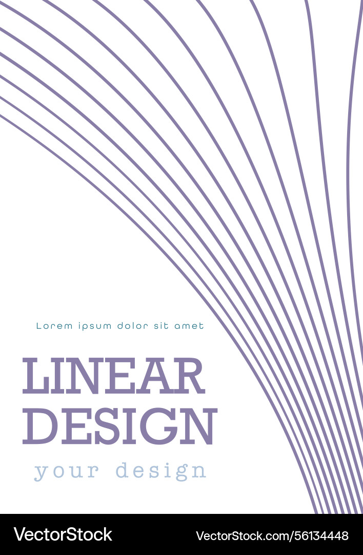 Wavy line design dynamic wave linear vector image